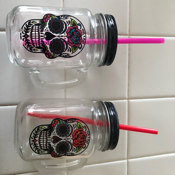 Other - New mason jars sugar skulls